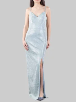 ABITO LUNGO A SIRENA REALIZZATO IN FULL STRASS