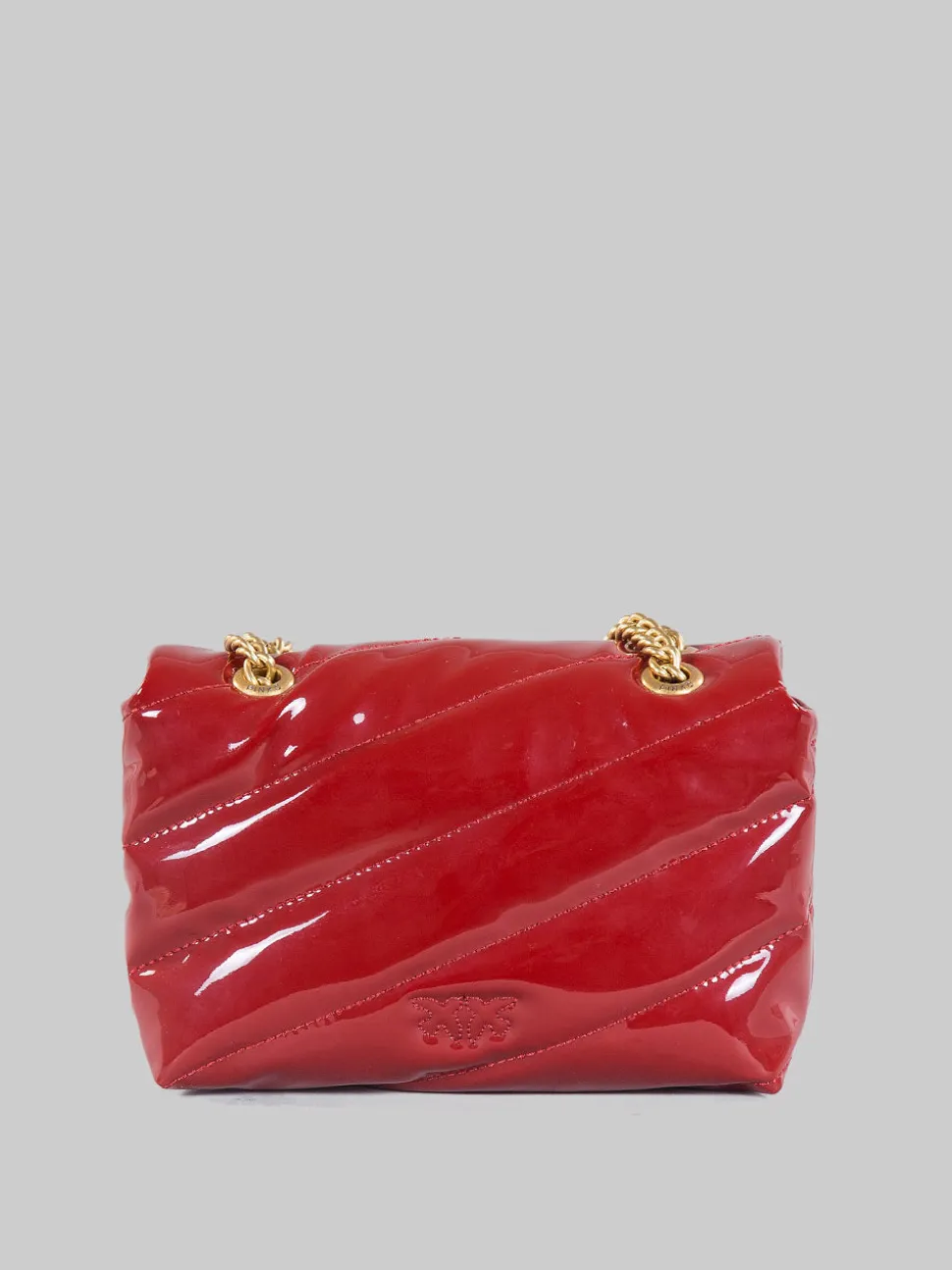 Borsa love puff baby vernice