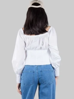 CAMICIA BUSTIER CON SCOLLATURE QUADRATA