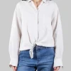 CAMICIA IN PURO LINO BEIGE OVERSIZE