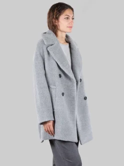 Cappotto doppiopetto in alpaca