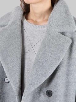 Cappotto doppiopetto in alpaca