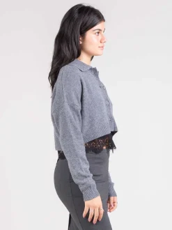 Cardigan con top