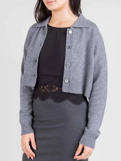 Cardigan con top