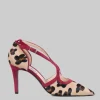 DÉCOLLETÉ IN CAVALLINO ANIMALIER E PELLE SCAMOSCIATA