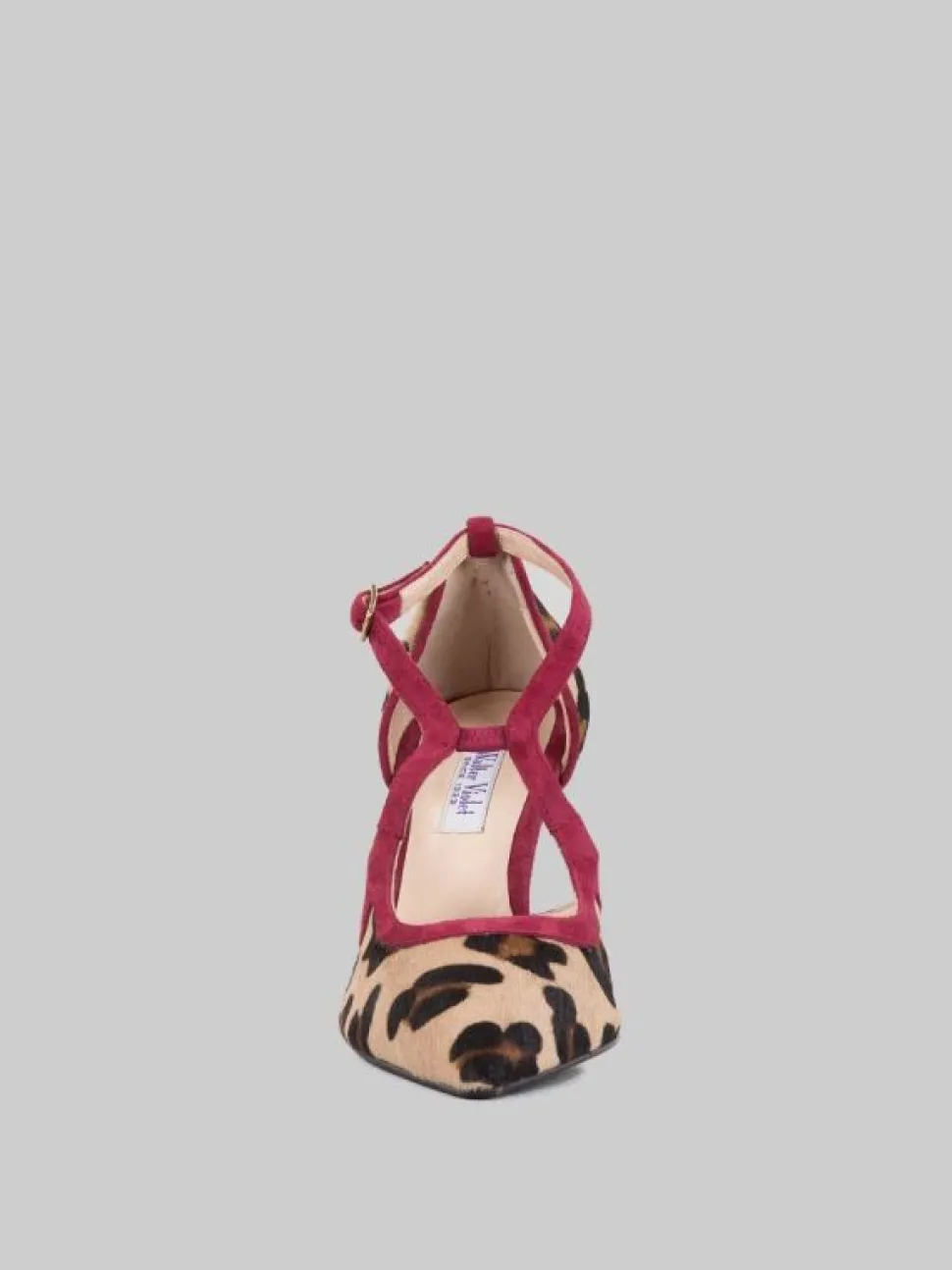 DÉCOLLETÉ IN CAVALLINO ANIMALIER E PELLE SCAMOSCIATA