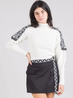 Dolcevita crop jacquard
