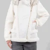 ECOMONTONE BIANCO MODELLO AVIATORE CON MANICHE IN MAGLIA