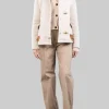 GIACCA 3 GANCI IN LANA EFFETTO VINTAGE CON COLLETTO IN ECO SHEARLING