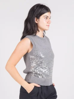 Gilet con paillettes