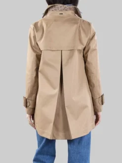 IMPERMEABILE BEIGE IN COTONE MONOGRAM
