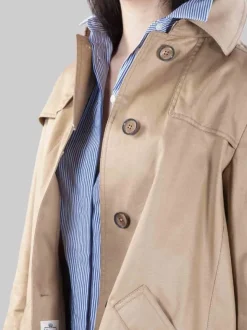 IMPERMEABILE BEIGE IN COTONE MONOGRAM
