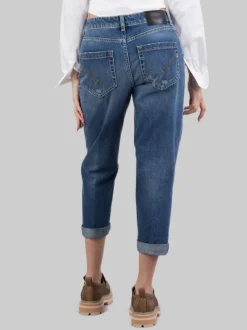 JEANS KOONS LOOSE FIT IN COTONE CON BOTTONI GIOIELLO