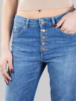 JEANS KOONS MODELLO 5 TASCHE LOOSE FIT CON BOTTONI