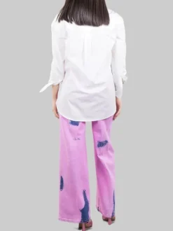 JEANS MIRANDA IN DENIM LAVATO ROSA CON ROTTURE