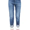 JEANS NINA IN DENIM ELASTICIZZATO A VITA ALTA