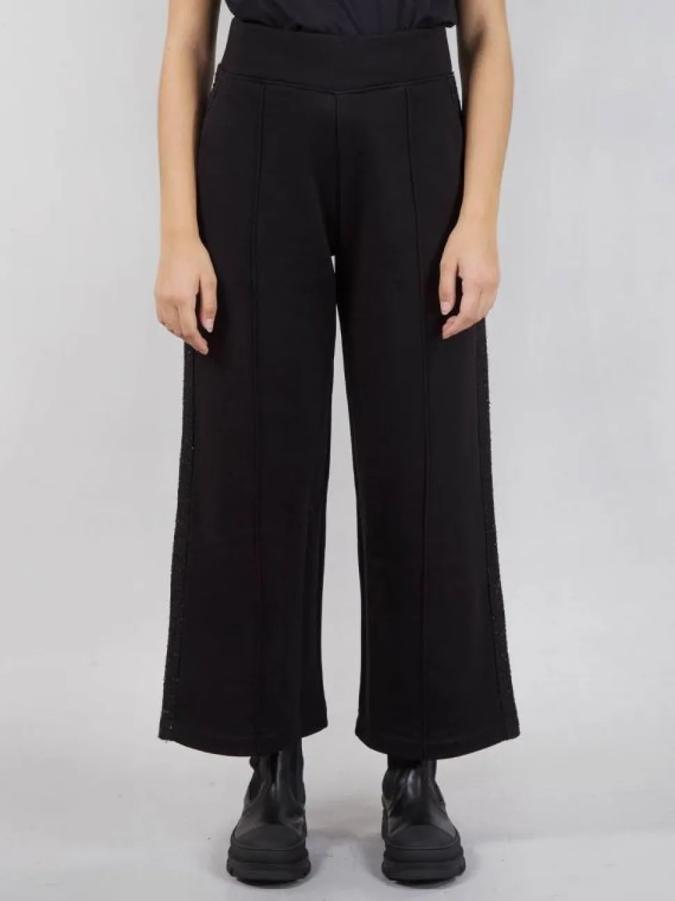 JOGGER CON INSERTO LATERALE IN BOUCLÉ