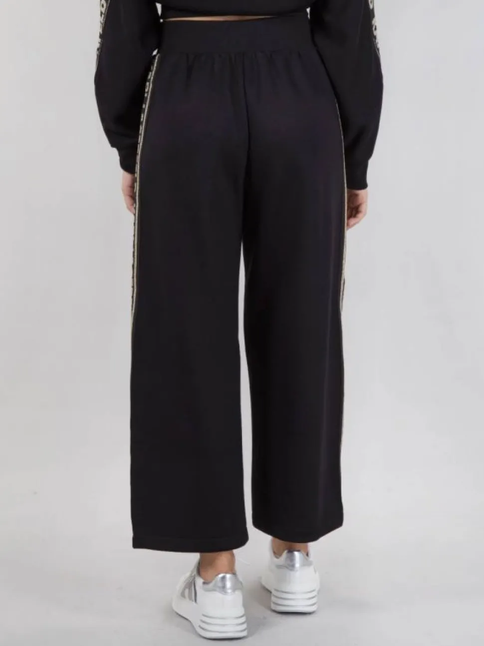 JOGGER IN COTONE CON NASTRO LOGATO