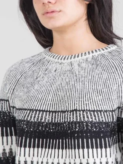 Maglia intarsiata con paillettes