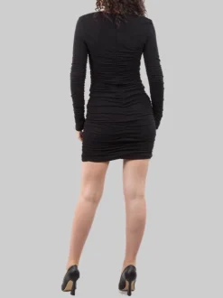 MINI ABITO ADERENTE IN TESSUTO ELASTICIZZATO DRAPPEGGIATO