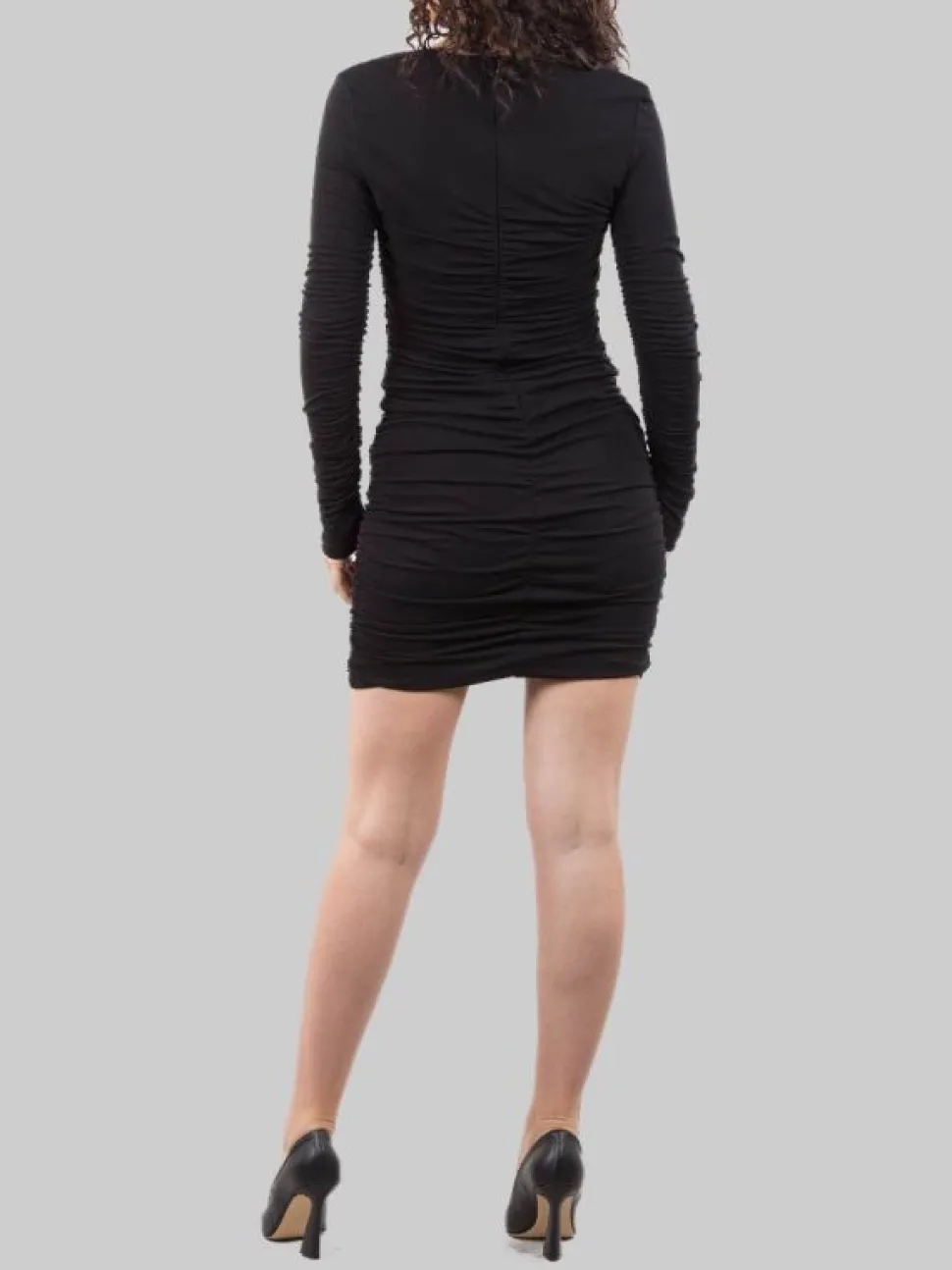 MINI ABITO ADERENTE IN TESSUTO ELASTICIZZATO DRAPPEGGIATO