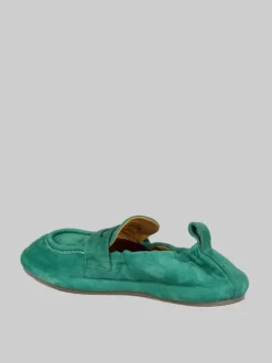 MOCASSINI VERDI IN SUEDE