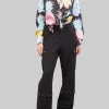 PANTALONI CARGO NERI CON STELLE APPLICATE