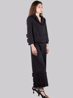 Pantaloni con fiori
