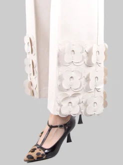 Pantaloni con fiori