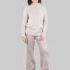 Pantaloni cropped in velluto