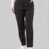 PANTALONI CROPPED NERI IN CADY TECNICO ELASTICIZZATO