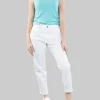 PANTALONI IN DENIM BIANCO MODELLO CHINO RELAXED