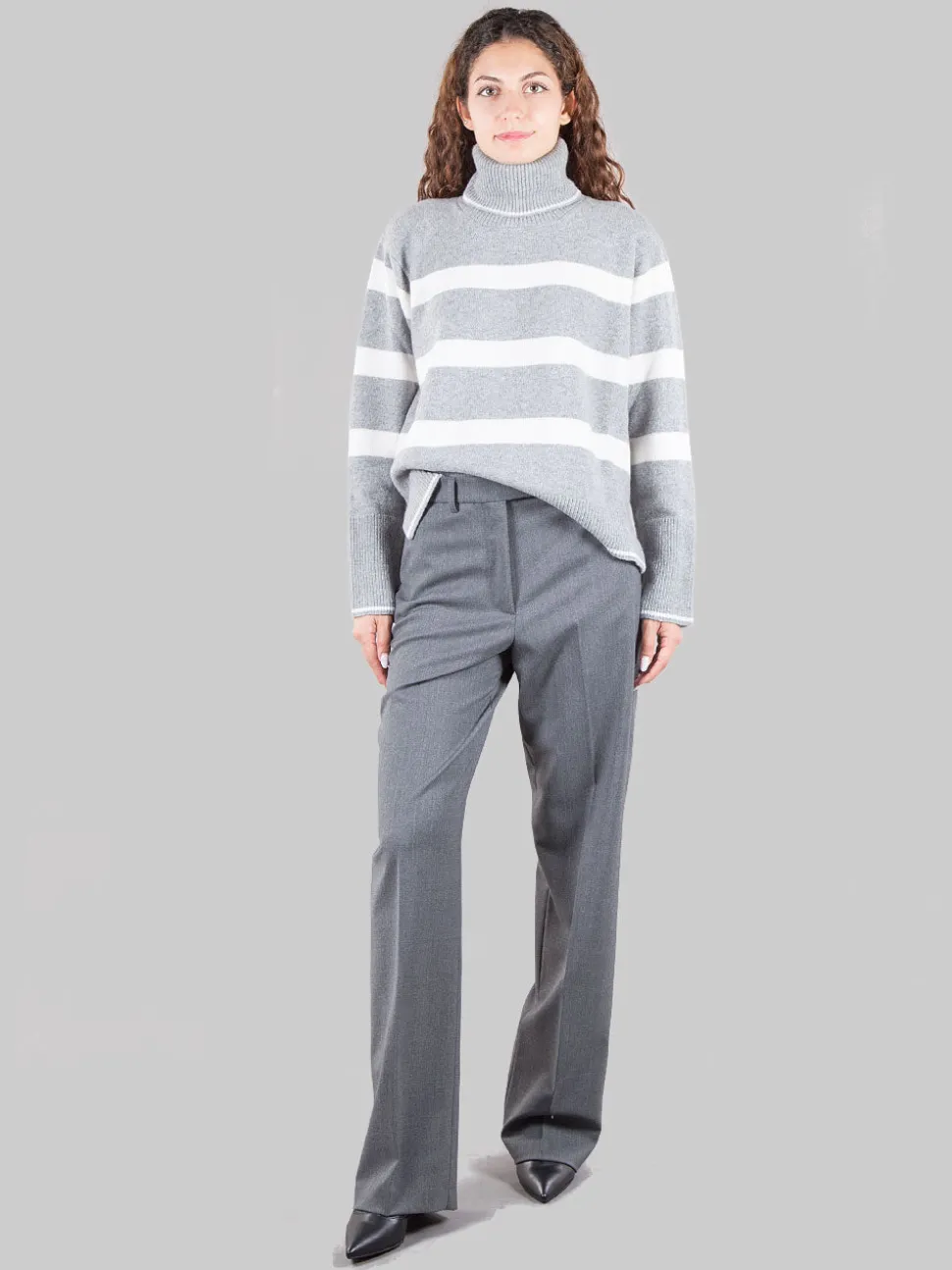 Pantaloni in misto lana