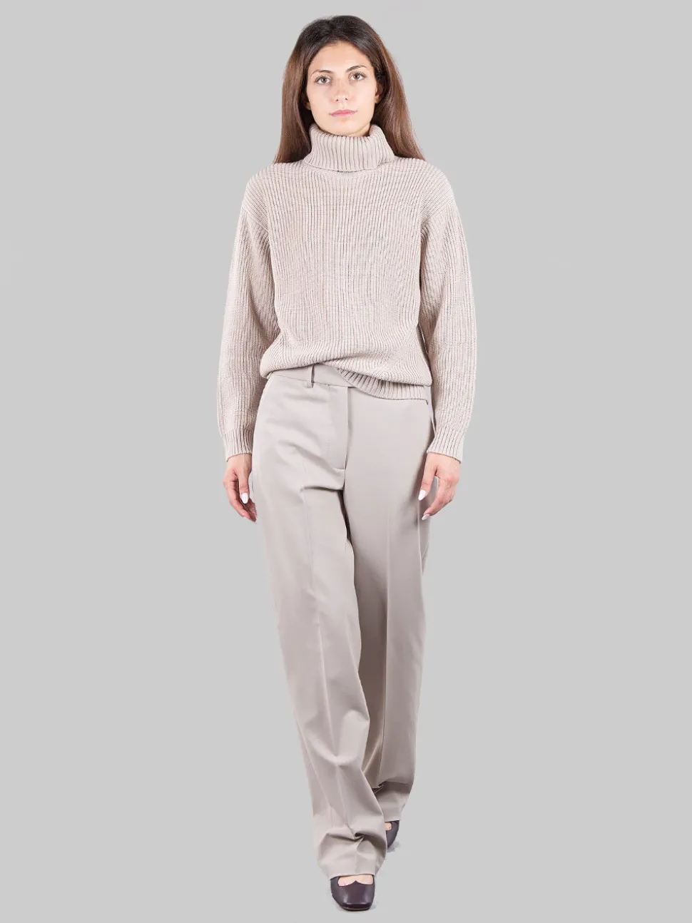 Pantaloni in misto lana