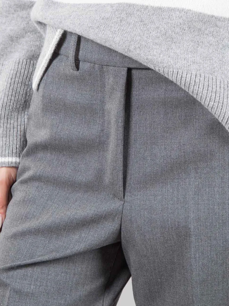 Pantaloni in misto lana