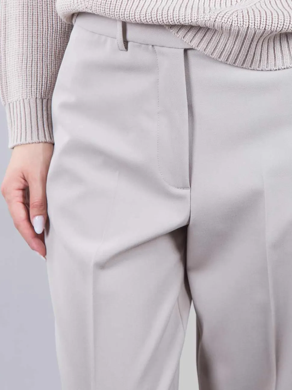Pantaloni in misto lana