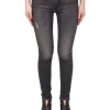PANTALONI IRIS SUPERSKINNY IN DENIM LAVATO NERO