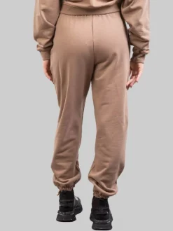 PANTALONI JOGGINGS IN FELPA TORTORA