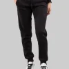 PANTALONI NERI IN COTONE INVERNALE CON LOGO COLMAR GLITTER