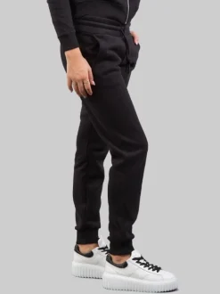 PANTALONI NERI IN COTONE INVERNALE CON LOGO COLMAR GLITTER