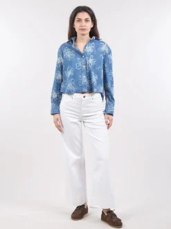 Pantaloni palazzo crop