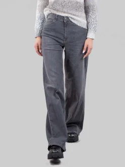 Pantaloni palazzo in denim