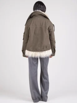 Parka con ecopelliccia