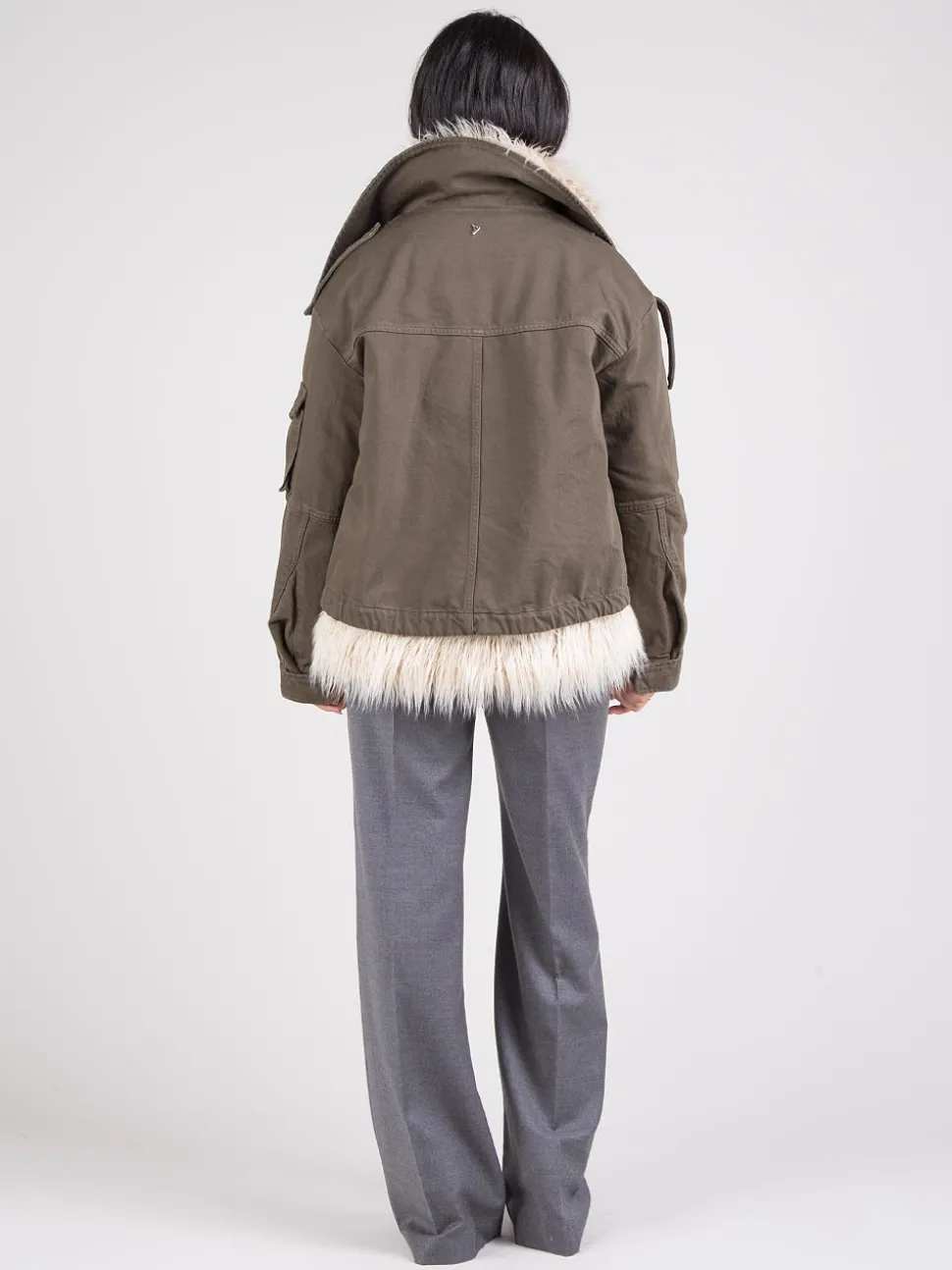 Parka con ecopelliccia