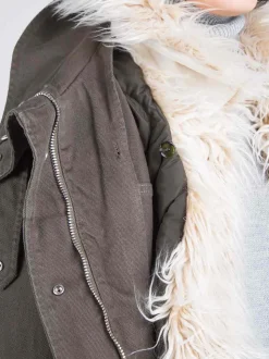 Parka con ecopelliccia