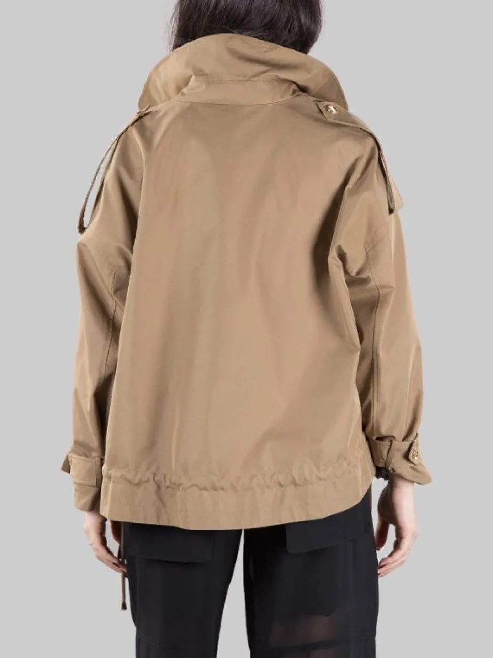 PARKA CORTO POLIDORA IN COTONE TECNICO VERDE