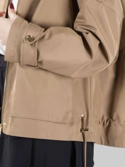 PARKA CORTO POLIDORA IN COTONE TECNICO VERDE