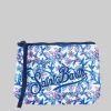 POCHETTE ALINE IN SCUBA A FANTASIA FLOREALE SU FONDO BIANCO
