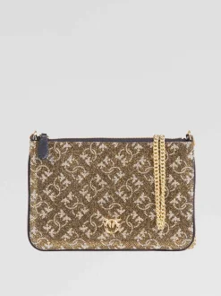 Pochette monogram strass