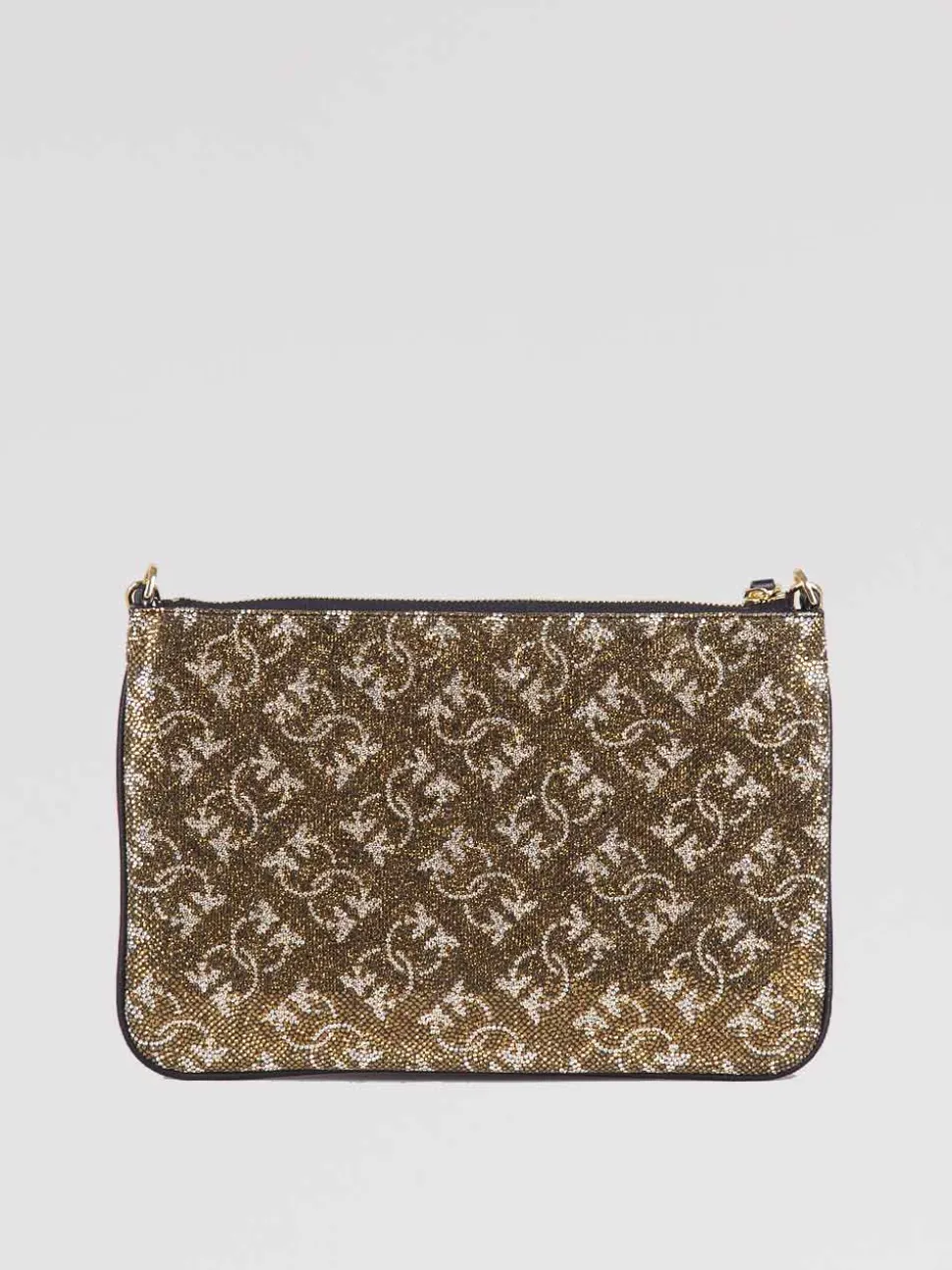 Pochette monogram strass